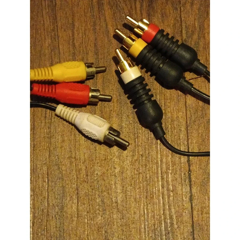 Original Microsoft Xbox (OEM/Unbranded) A/V Cable Lot Of 2.